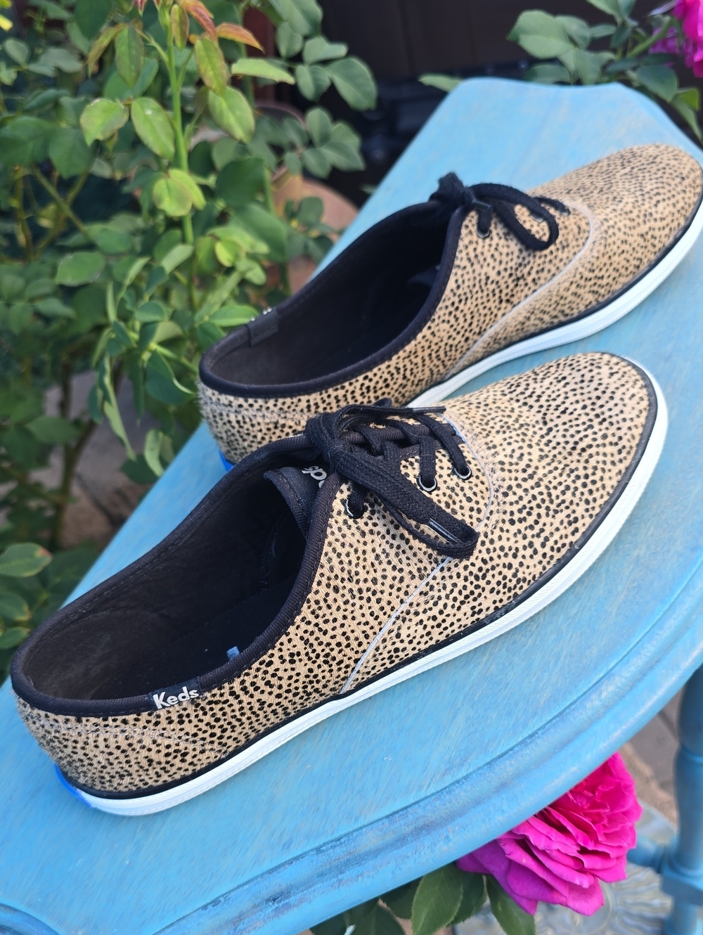 Keds Cow hair fur tennis shoes